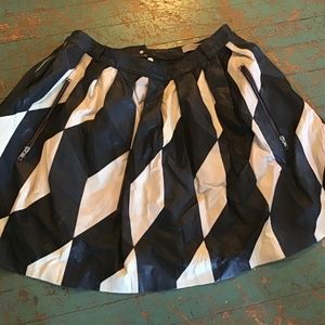 Preen Line pieced leather skirt! Nwot L